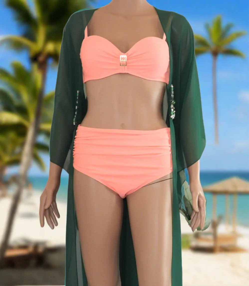 Hook Kaftan/Coverup-Emerald