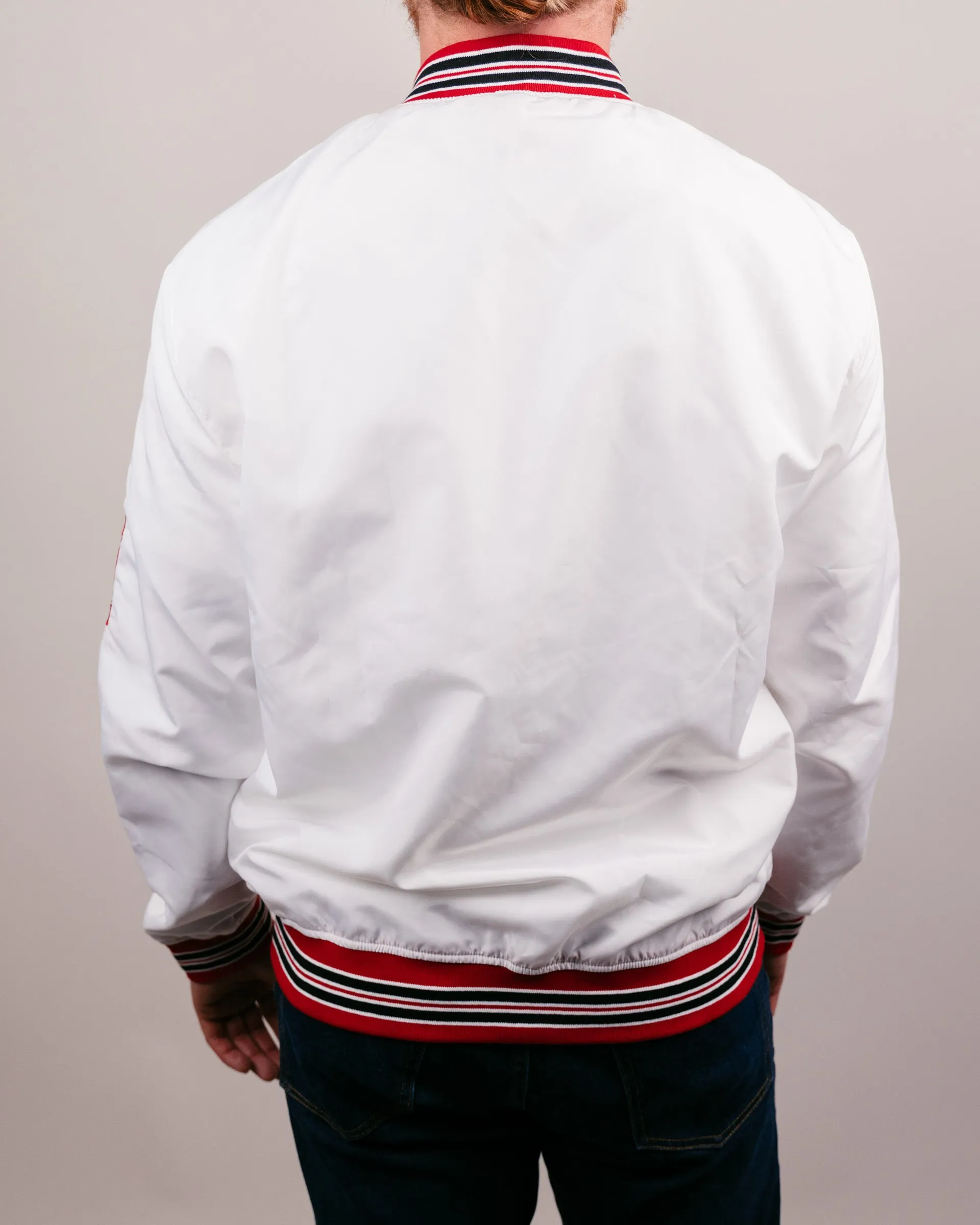 Houston Cougars White Varsity Jacket