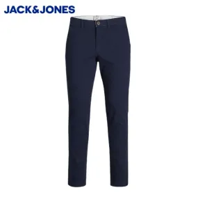 Jack & Jones Dave Navy Stretch Chinos Navy