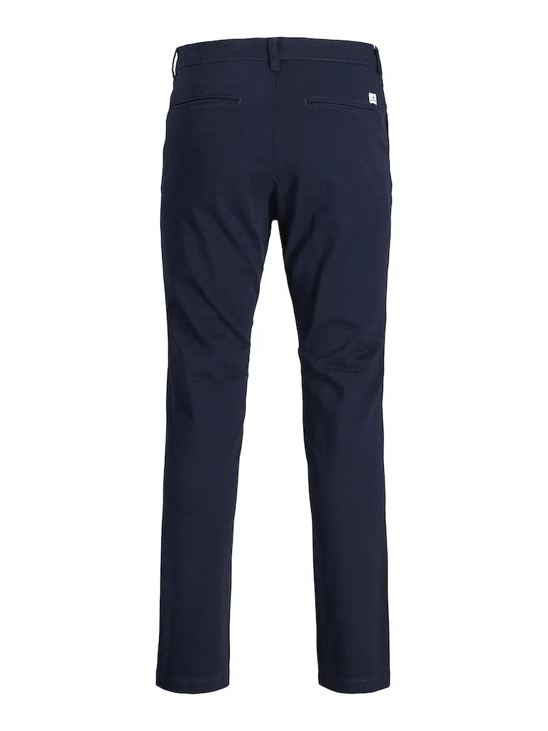 Jack & Jones Dave Navy Stretch Chinos Navy