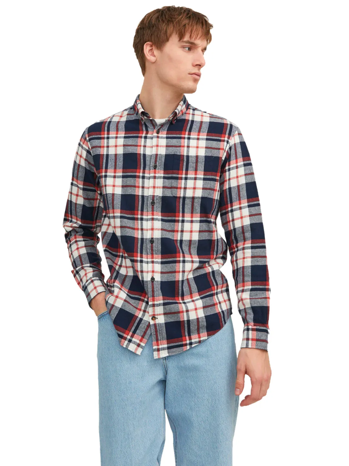 Jack & Jones Mens 'JJECLASSIC' Autume Check Shirt