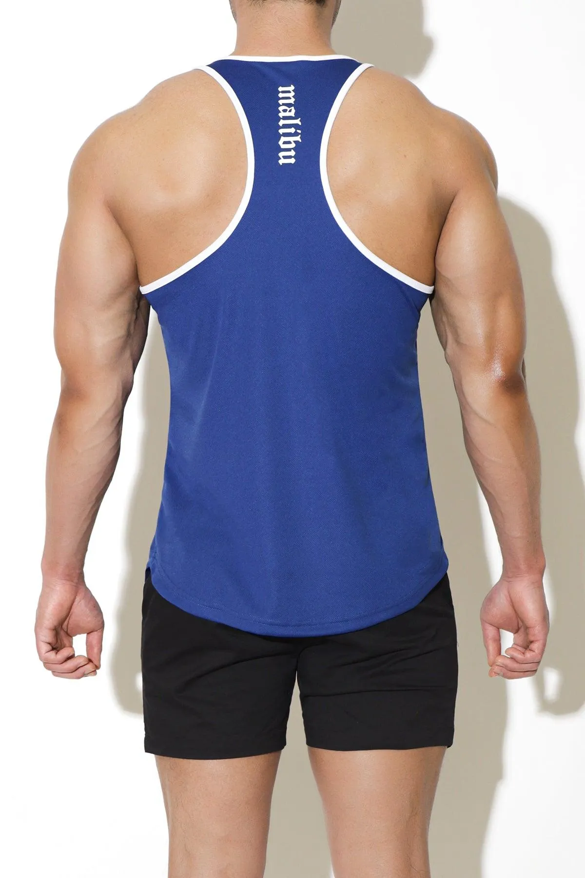 JJ Gym Tank Top - Dark Blue w/ Skull Design