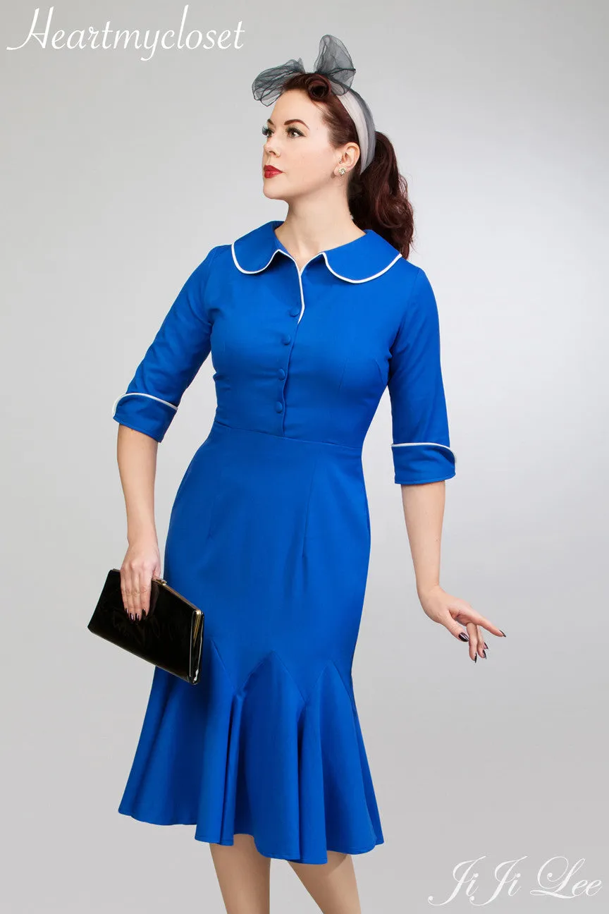 Joelle - vintage 1950s wiggle mermaid dress