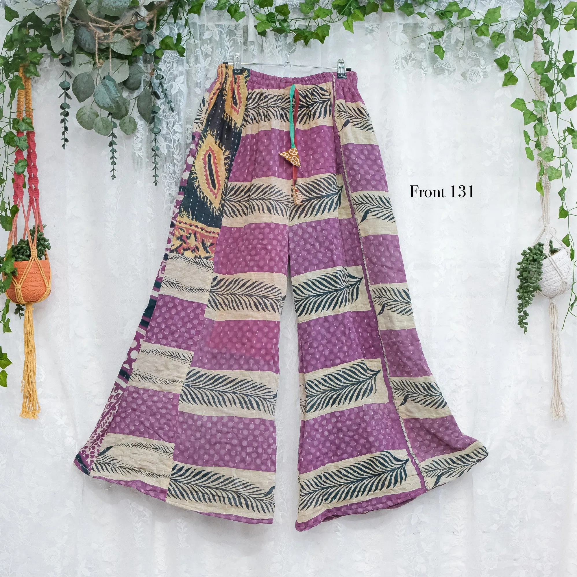 Kantha Wide Leg Pants