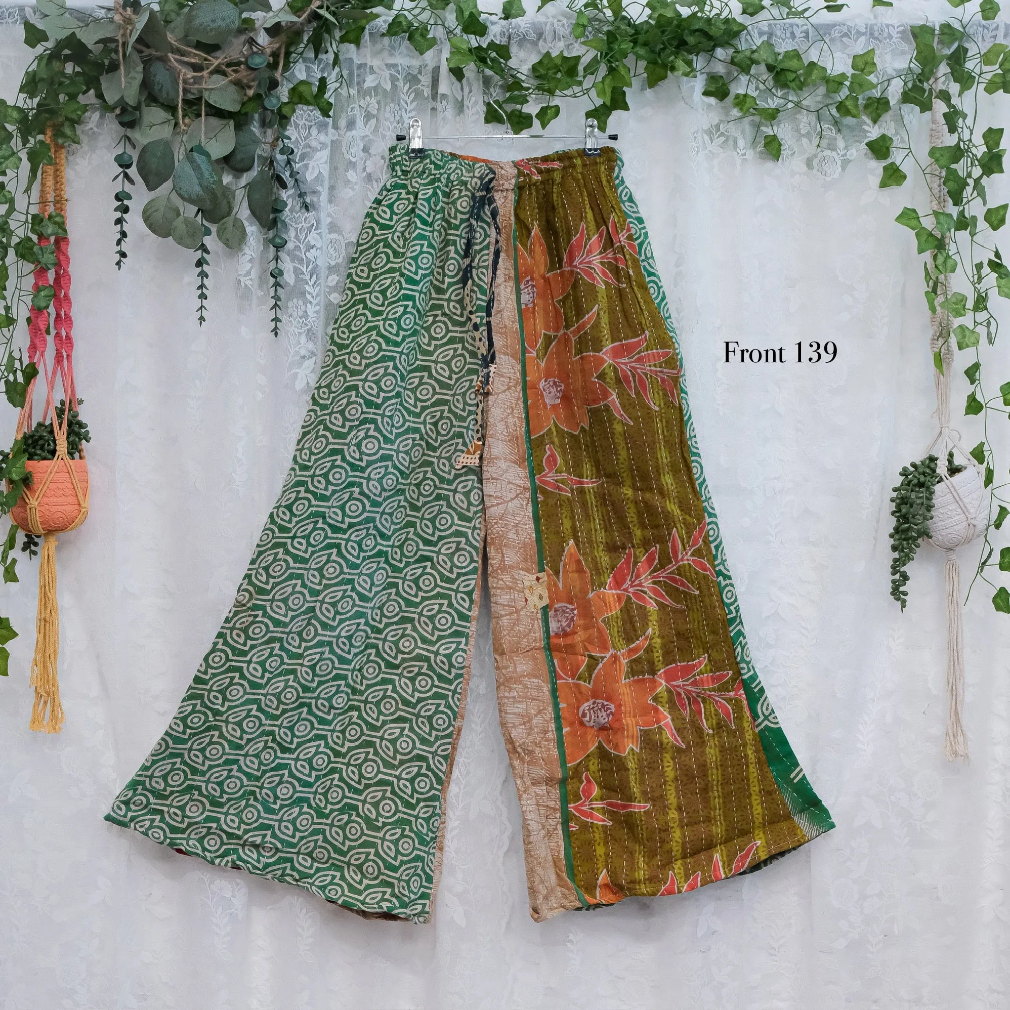 Kantha Wide Leg  Pants