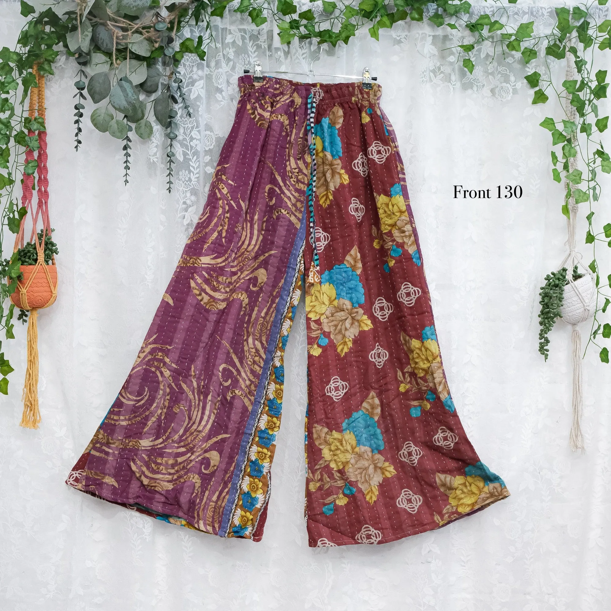 Kantha Wide Leg Pants