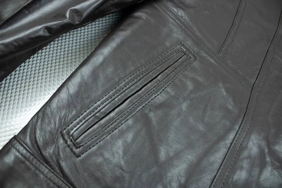 Leather Point Choc Jacket