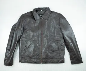 Leather Point Choc Jacket