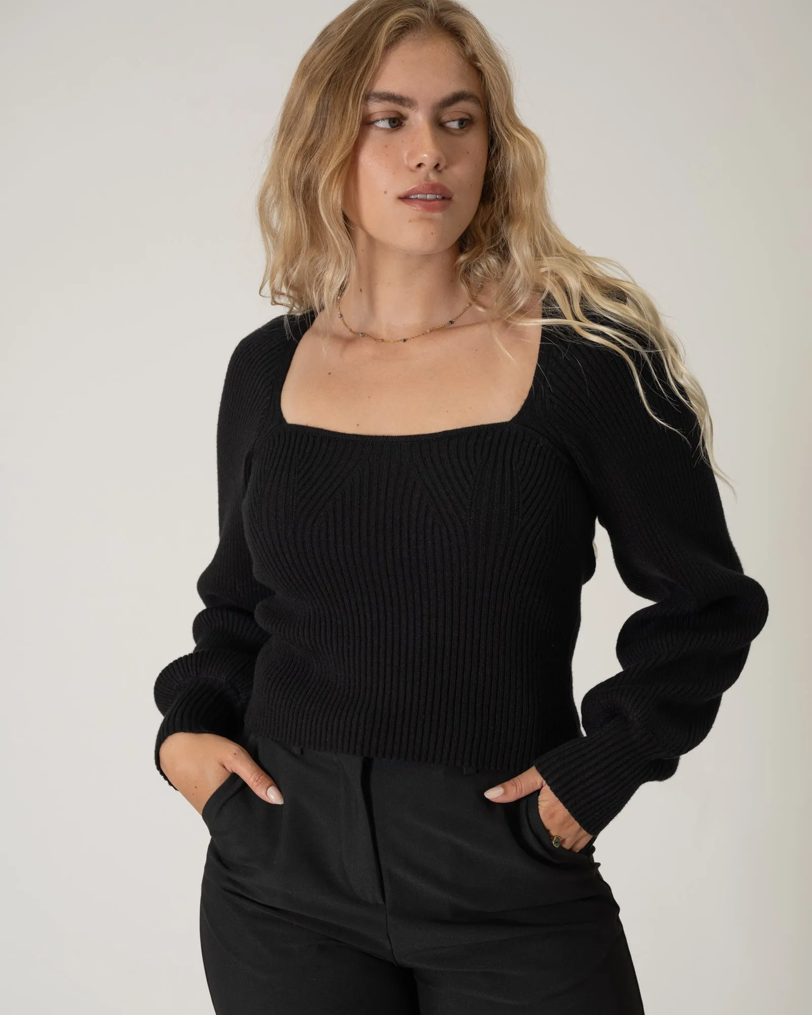 Lily Longsleeve Knit Black