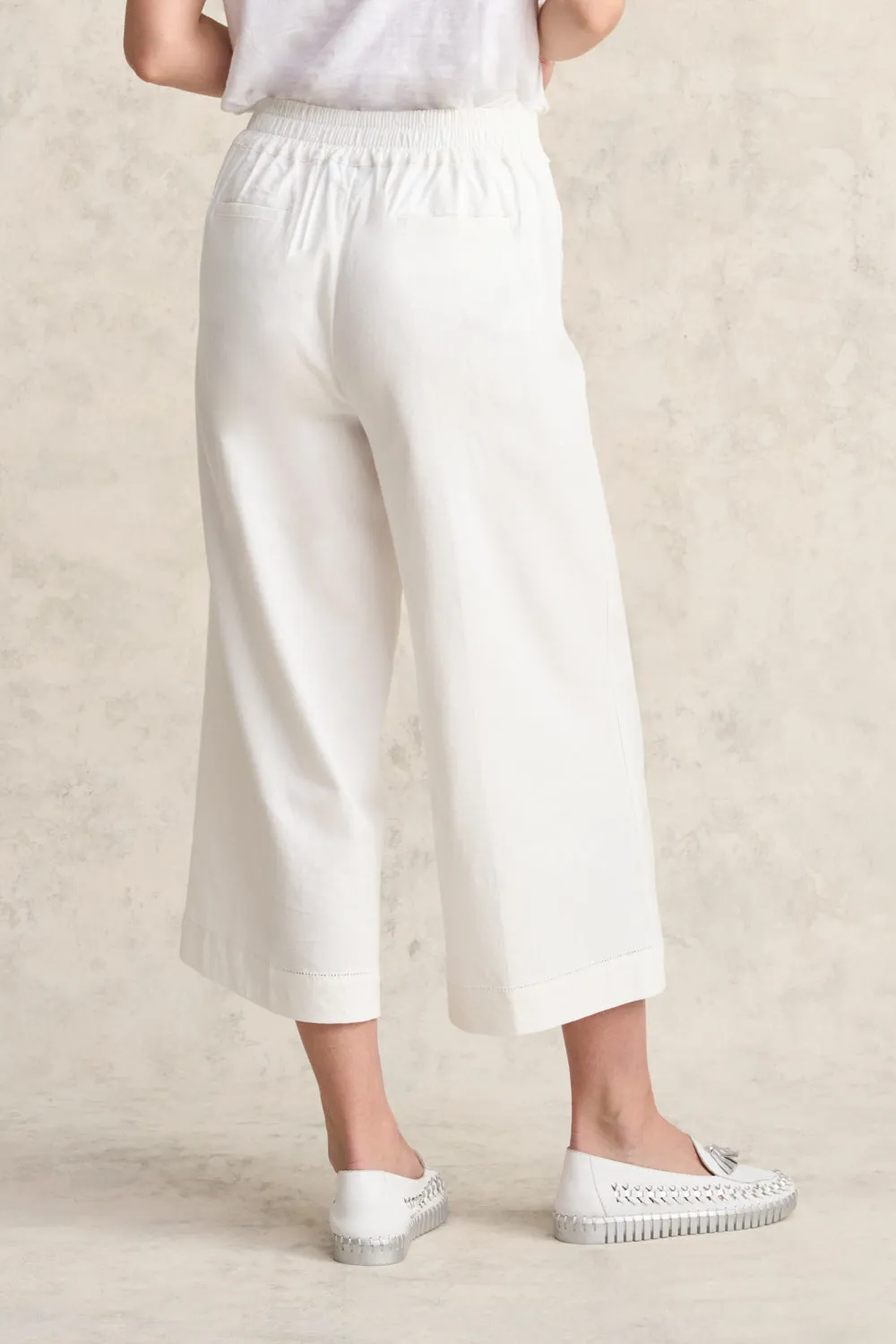 Linen Culotte - White