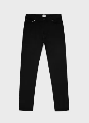 Men's Cotton Drill 5 Pocket Trouser in Black