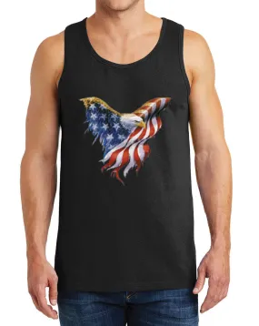 Men’s Eagle American Flag Heavy Cotton Tank Tops – XS ~ 3XL