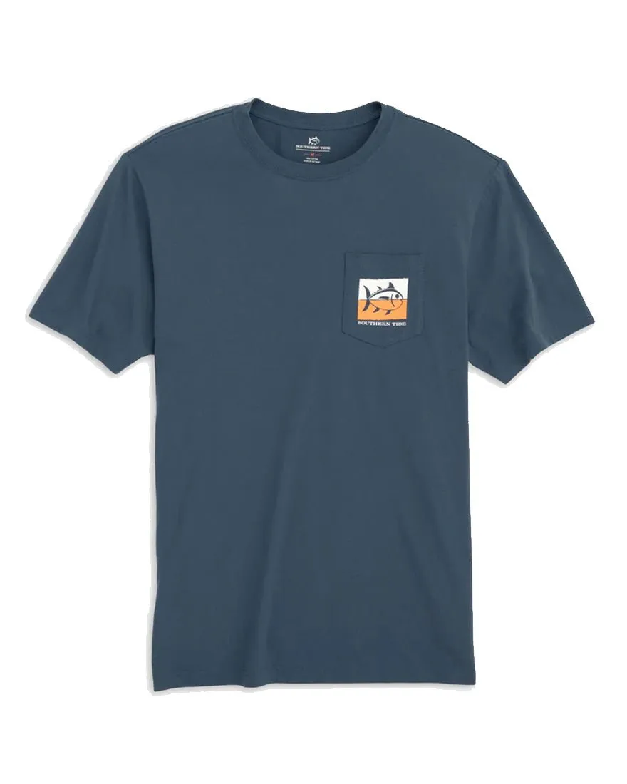 Mens Shortsleeve Duel Color Skipjack Tee