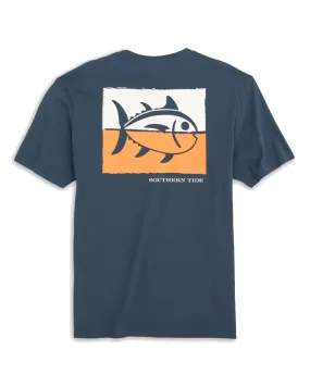 Mens Shortsleeve Duel Color Skipjack Tee