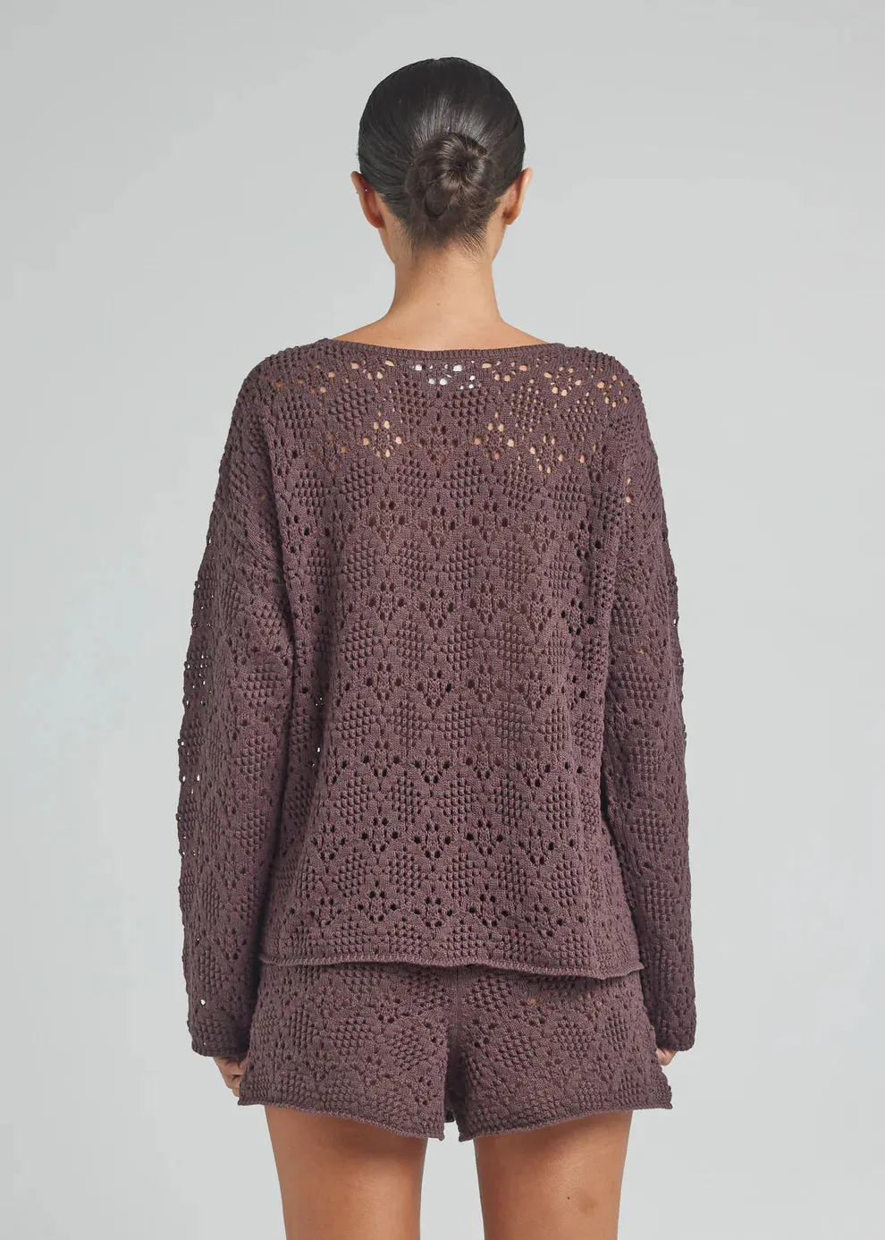 Messina LS Knit Top - Coco