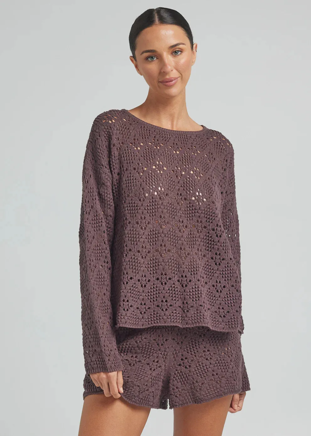 Messina LS Knit Top - Coco