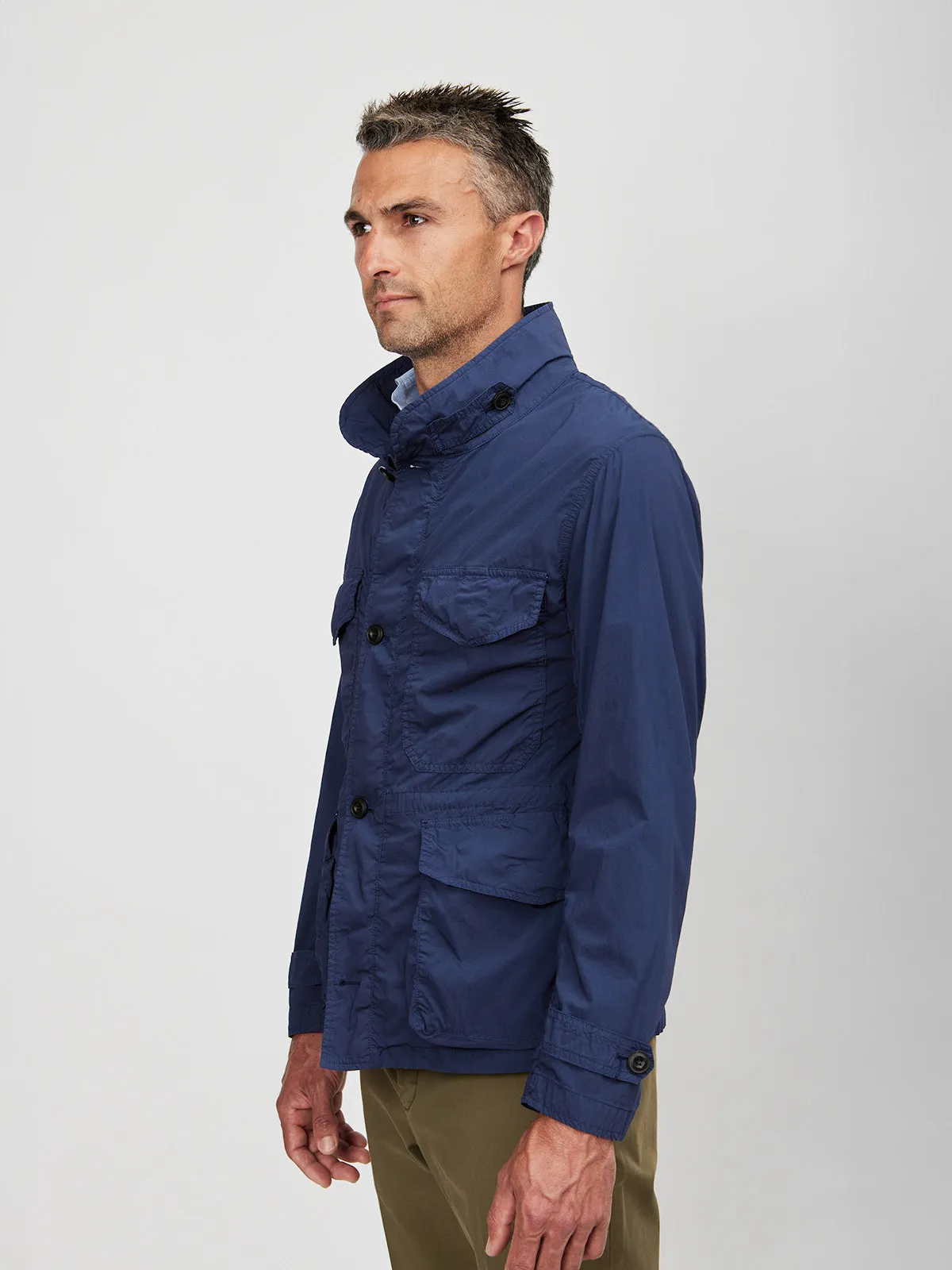 Midnight Blue Covert Jacket