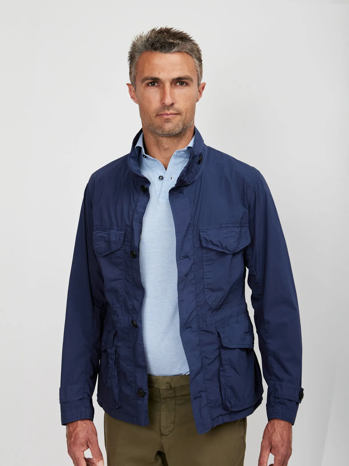 Midnight Blue Covert Jacket