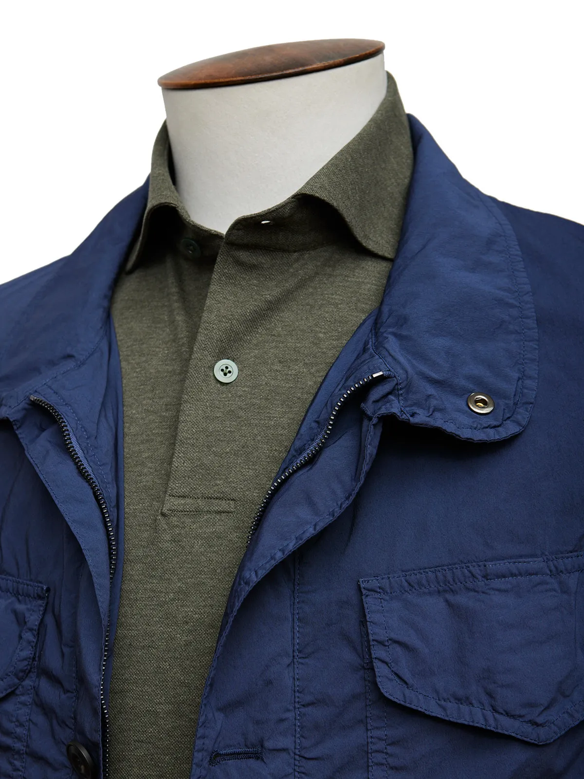 Midnight Blue Covert Jacket