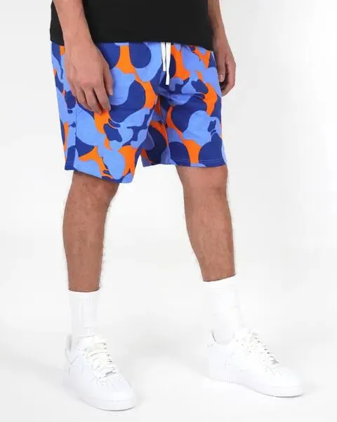 Money Bag Camo 9" Inseam French Terry Shorts