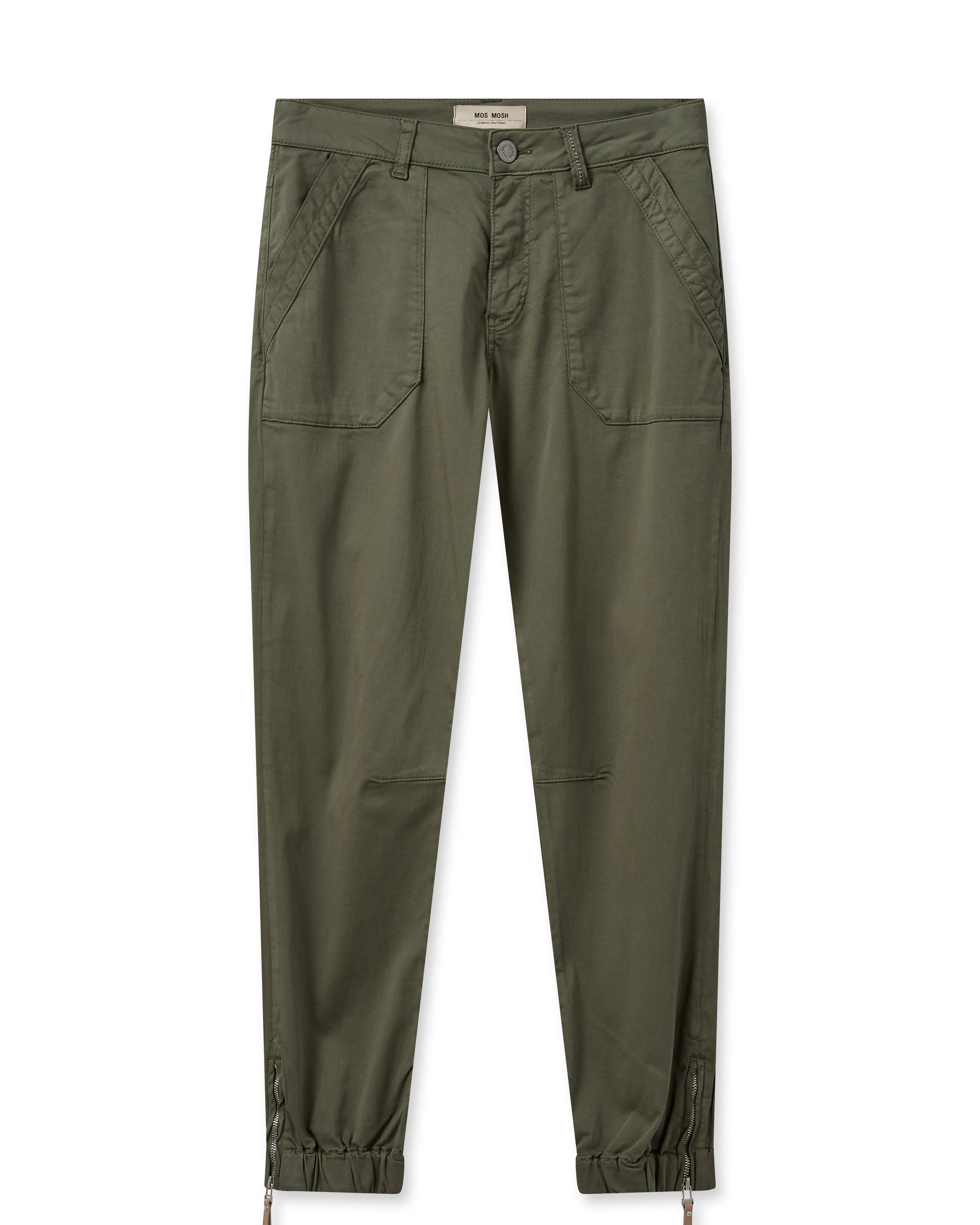 Mos Mosh Naina Tem Trousers-Dusty Olive-163380