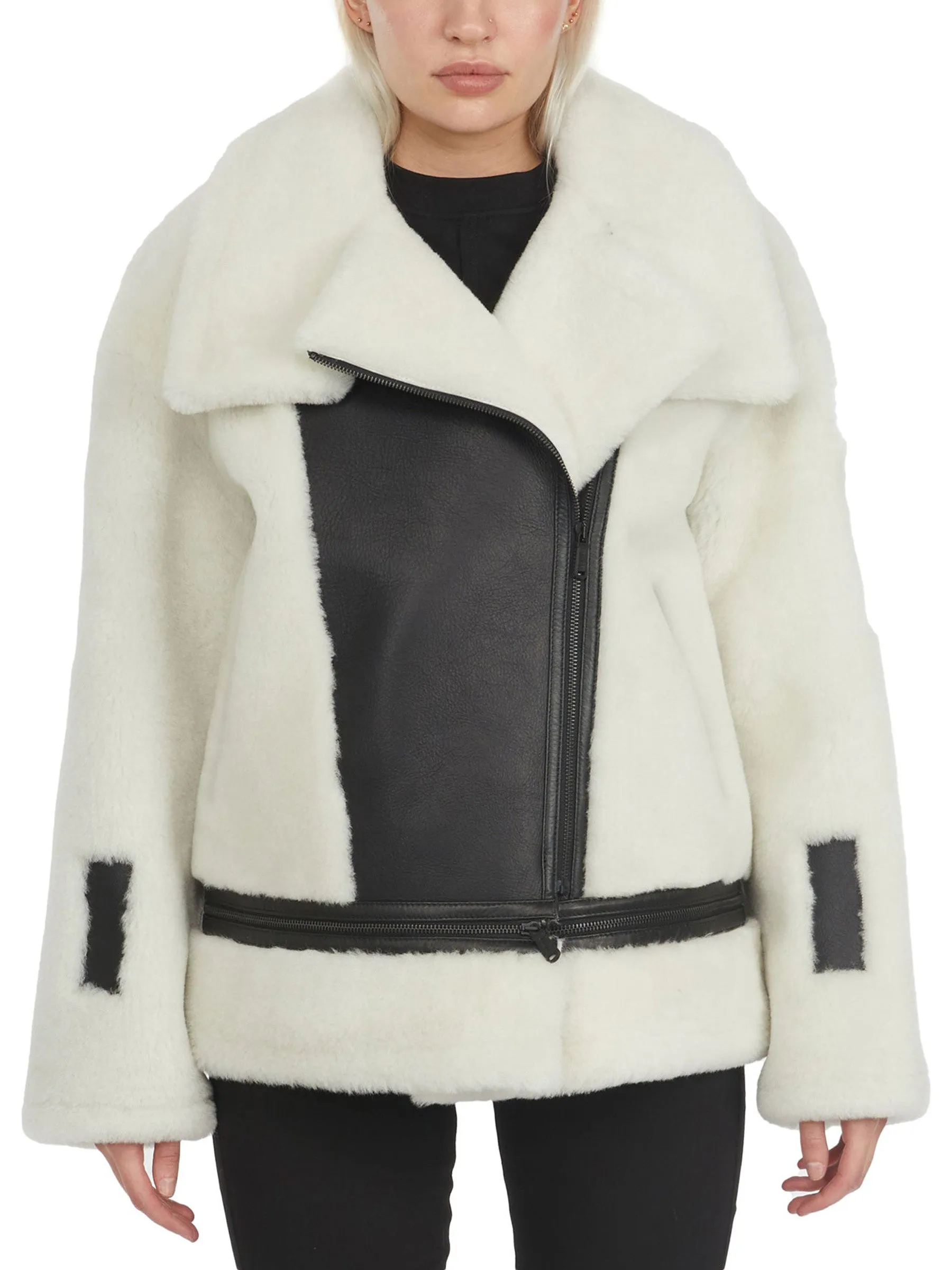 Naomi Women's Shearling Perfecto Jacket