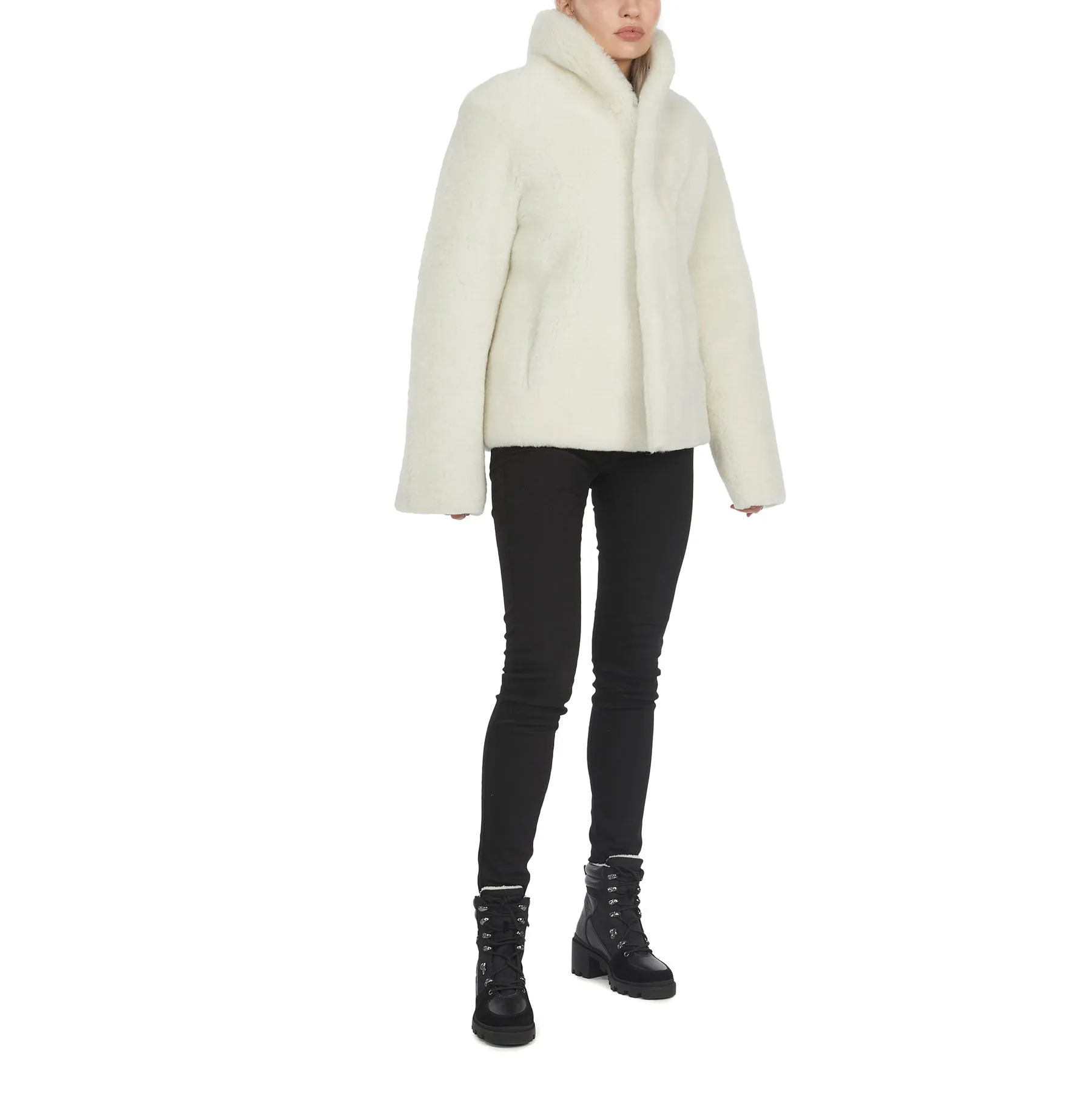 Nathalie Women's Reversible Shearling Jacket