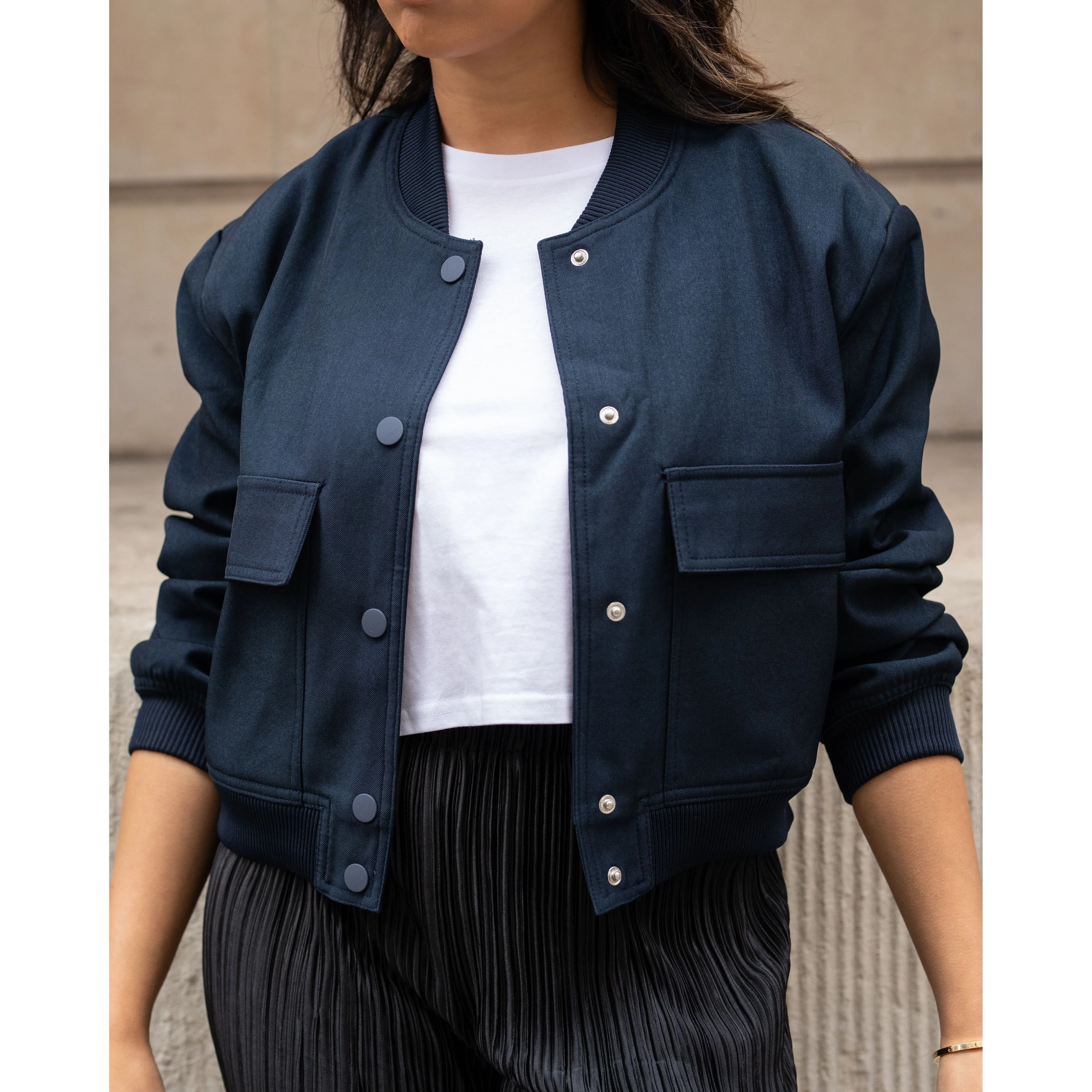 Navy Bomber Jacket