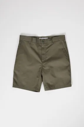 NS1205-5 Japanese Chino Shorts High Density Twill in Green