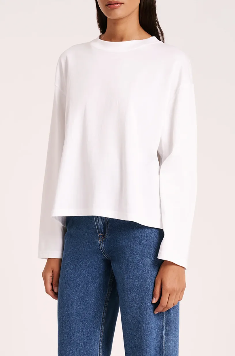 Nude Lucy Organic Long Sleeve WHITE