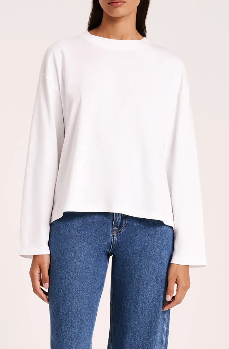 Nude Lucy Organic Long Sleeve WHITE