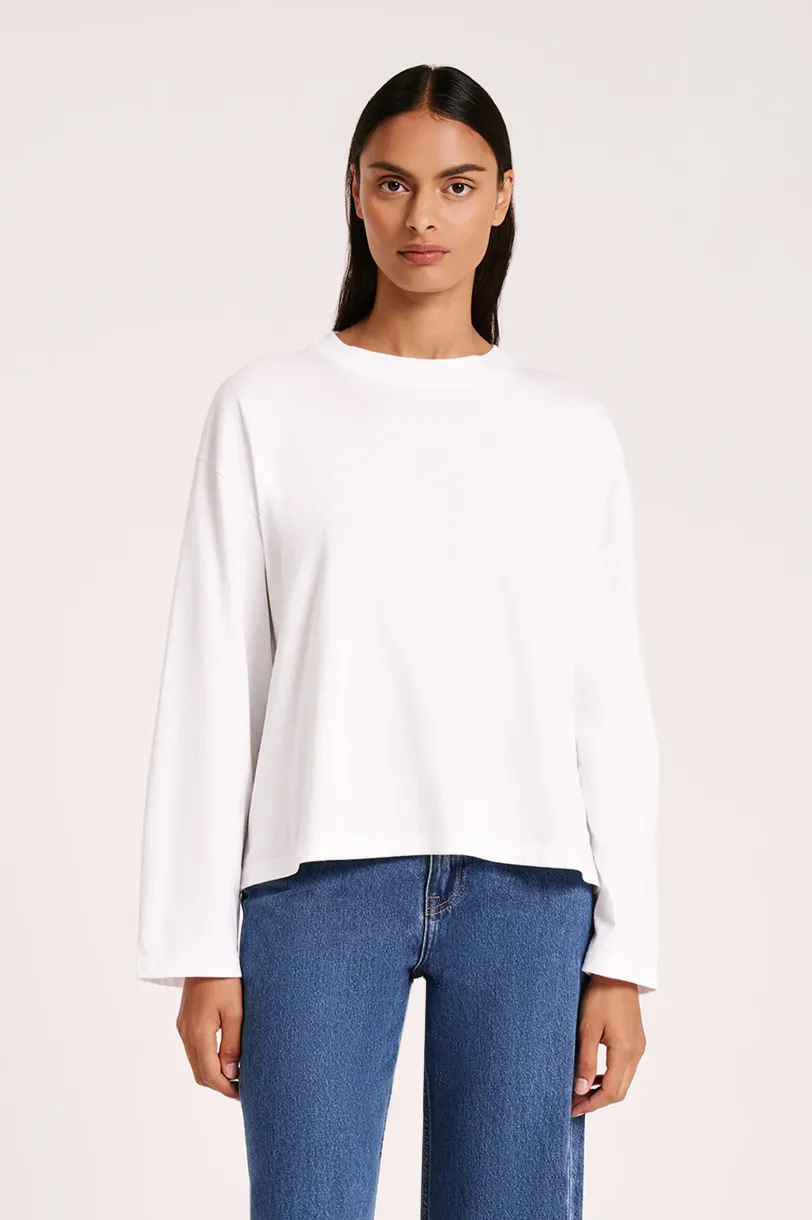 Nude Lucy Organic Long Sleeve WHITE