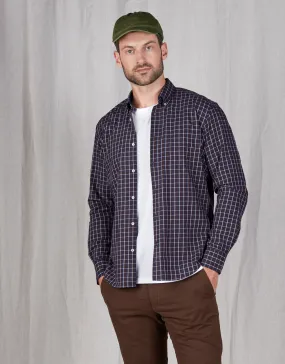 Ohope Chocolate Brown Check Shirt