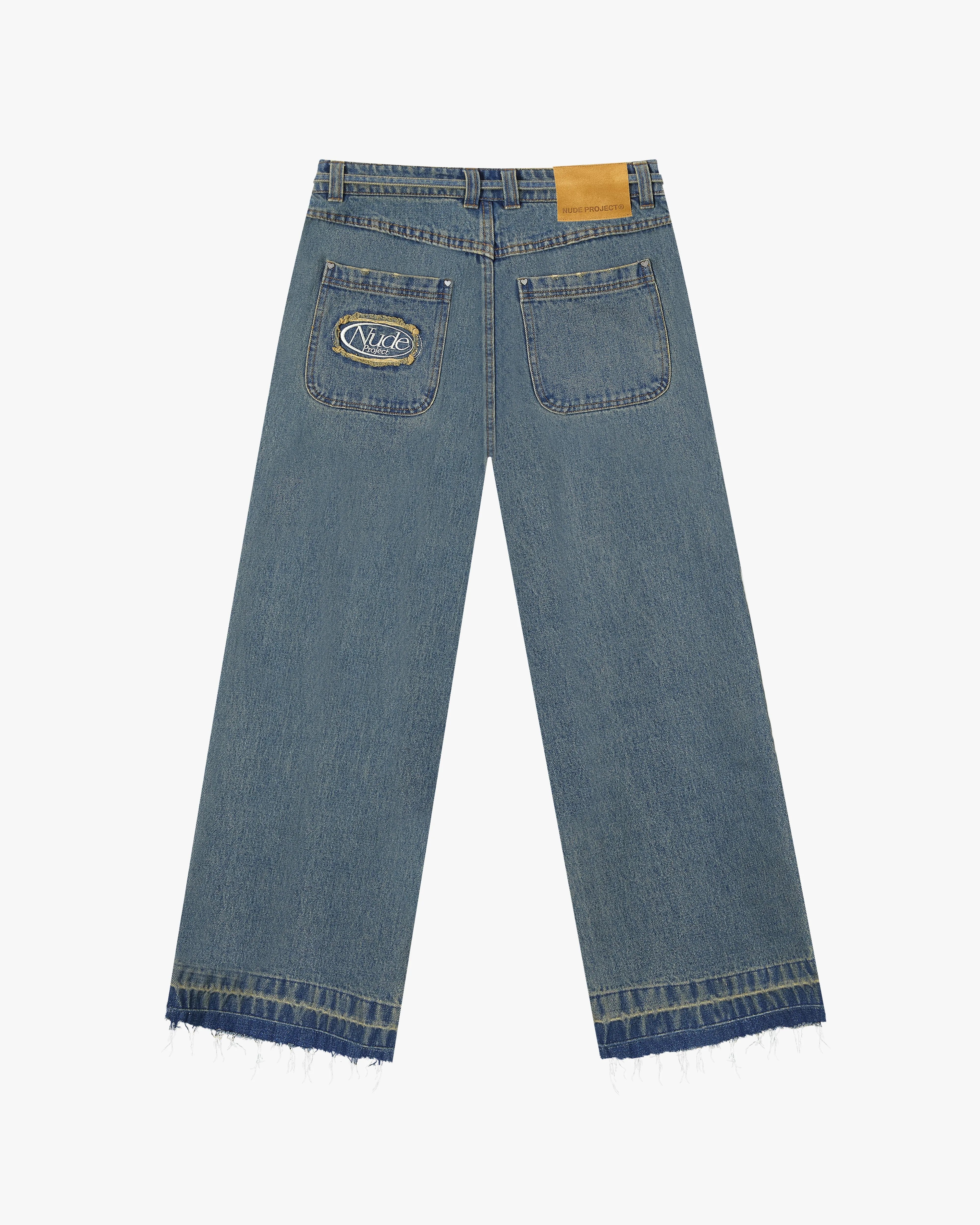 OLD BAGGY DENIM PANTS BLUE