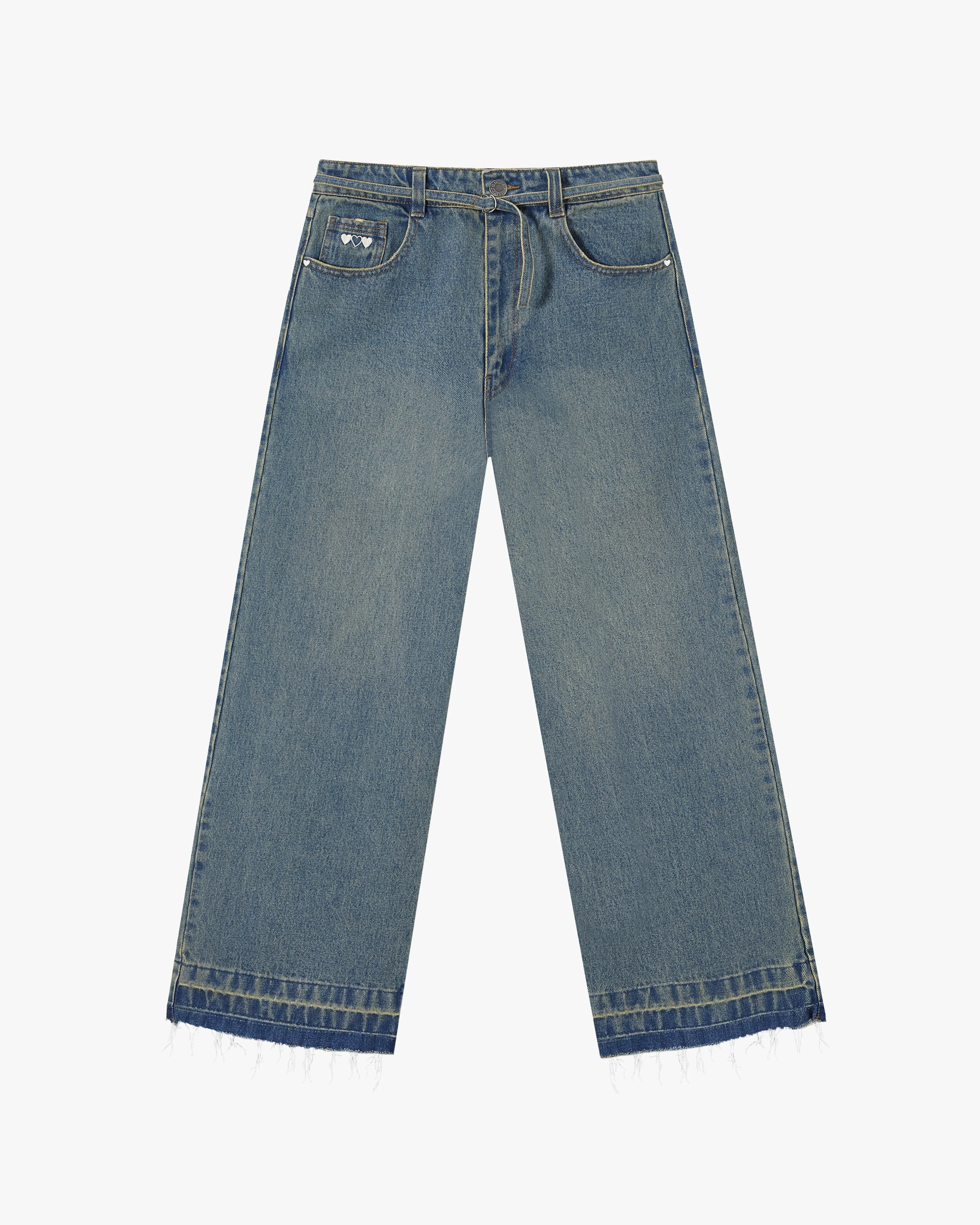 OLD BAGGY DENIM PANTS BLUE