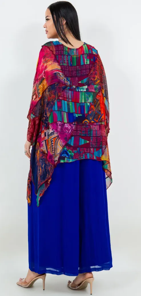 Bohemian Chic Oversized Tunic Top, Lagenlook Style, Suitable for Sizes SML-6X 