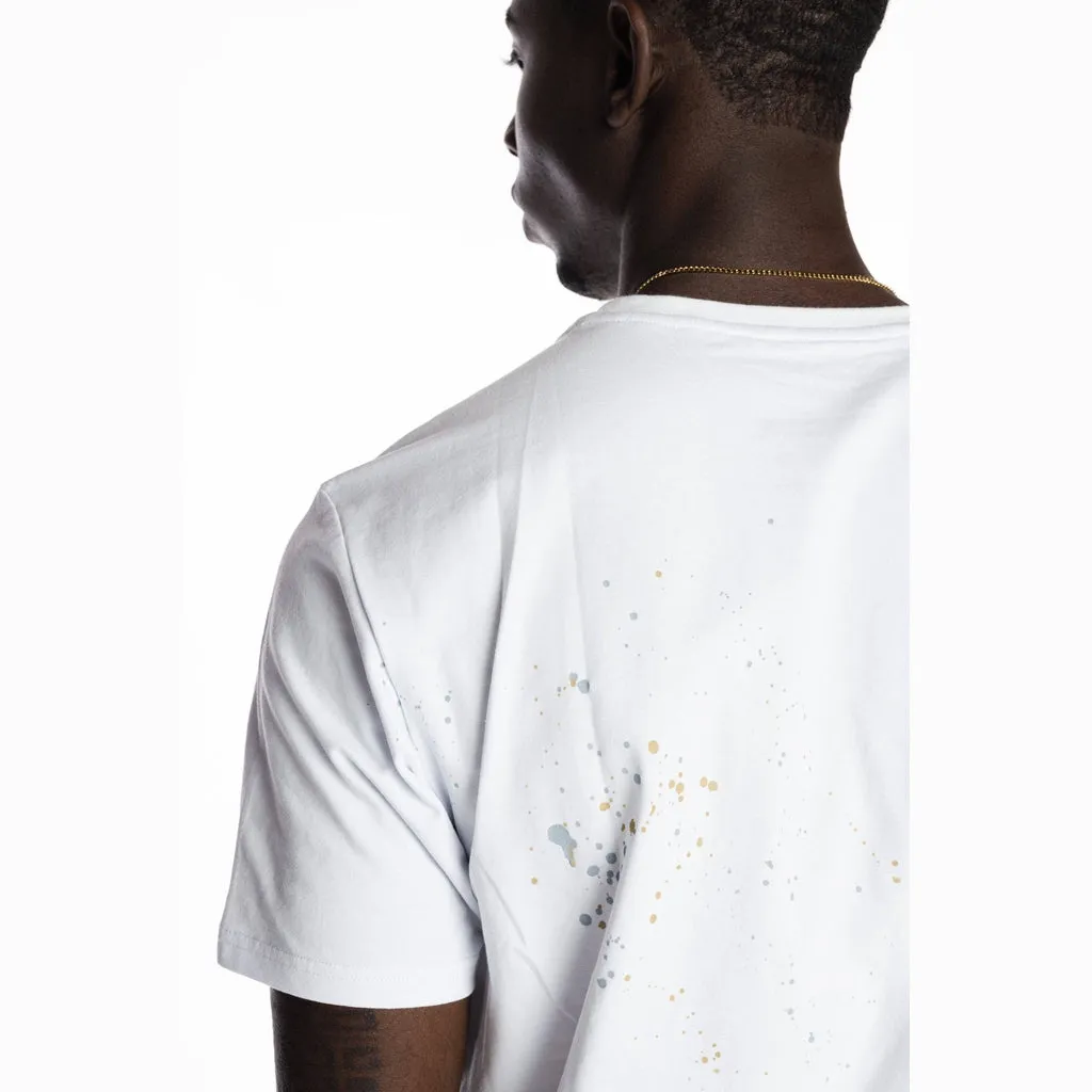 Patchwork Pocket Fashion Tee - White