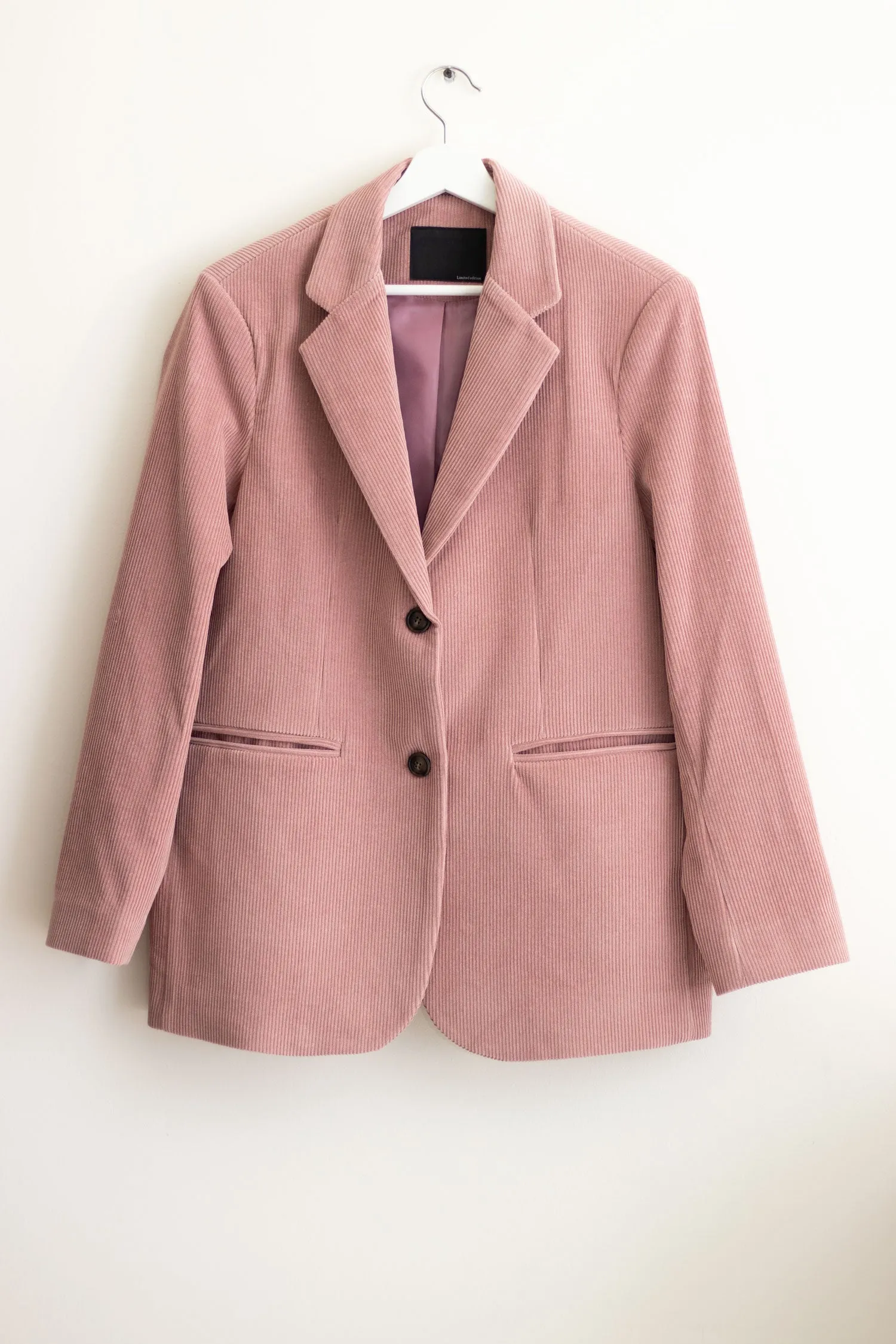 Pink Corduroy Blazer