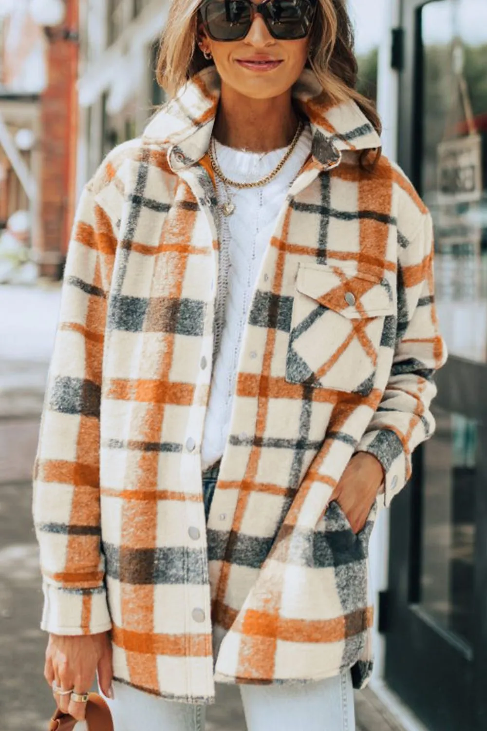 Plaid Comfy Jacket