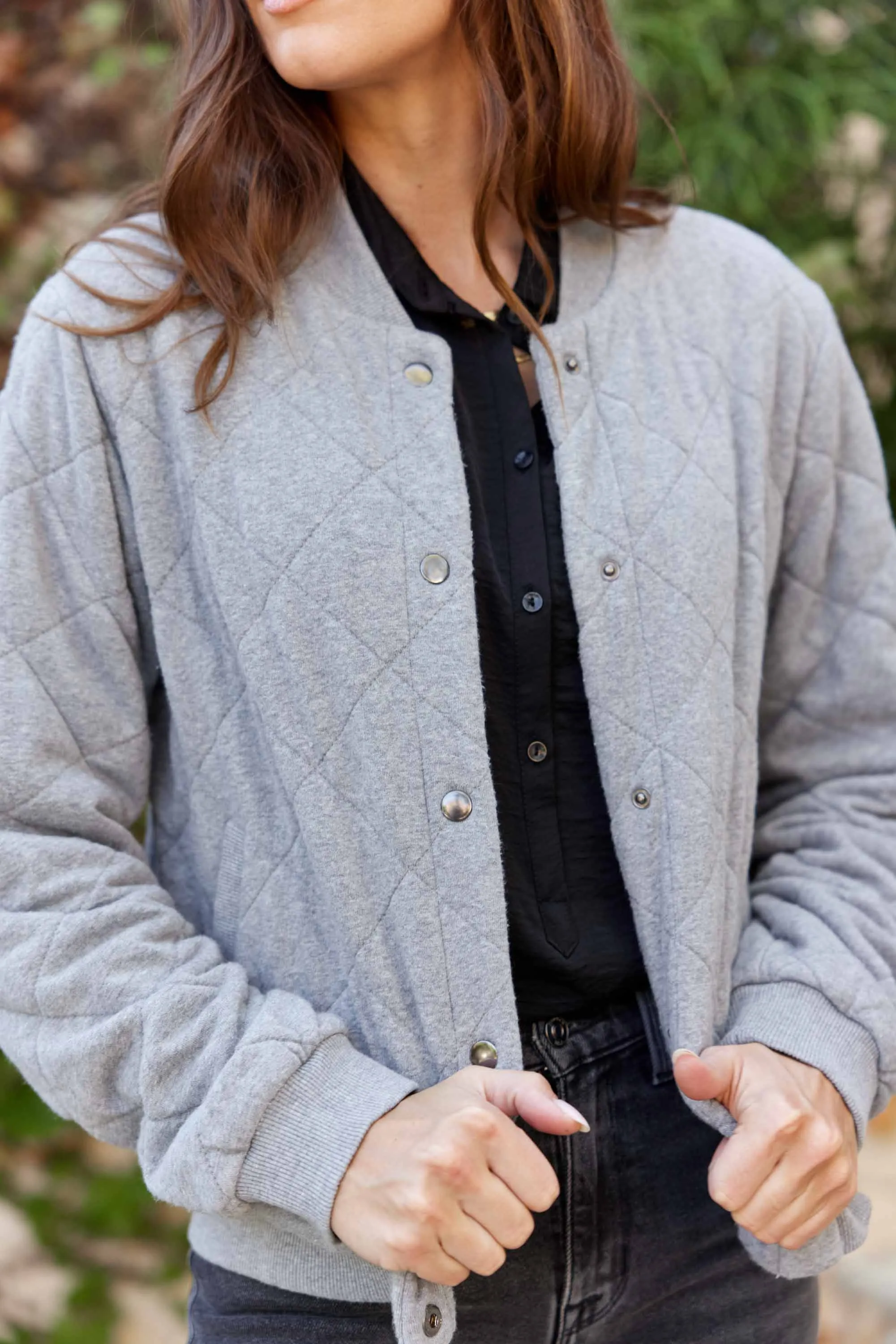 Quilted Stylish Bomber Jacket