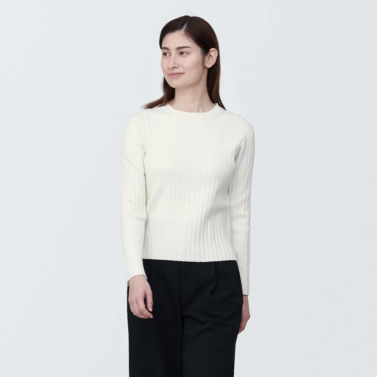 Ribbed Crewneck Sweater