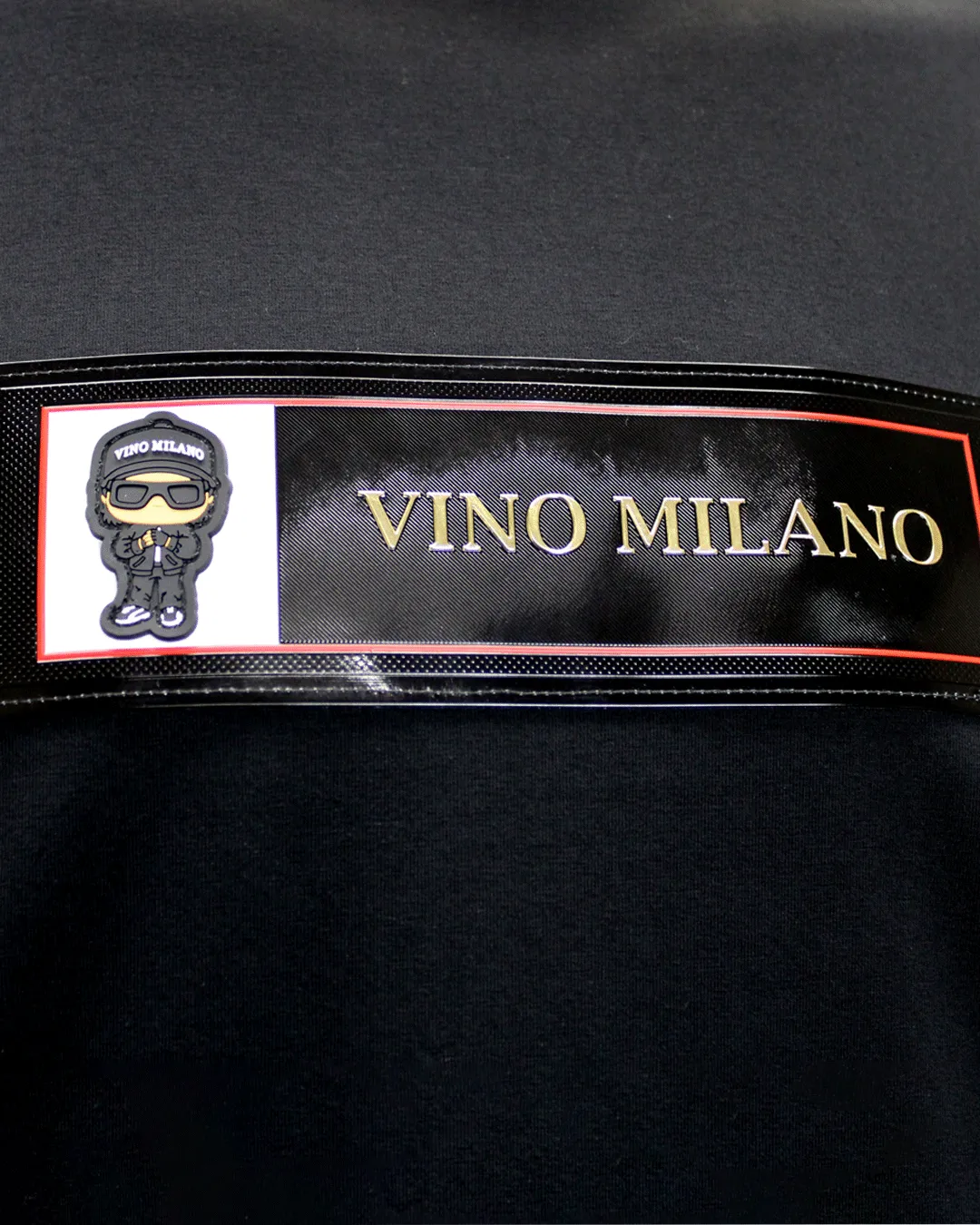 Roberto Vino Italy Black Logo T Shirt