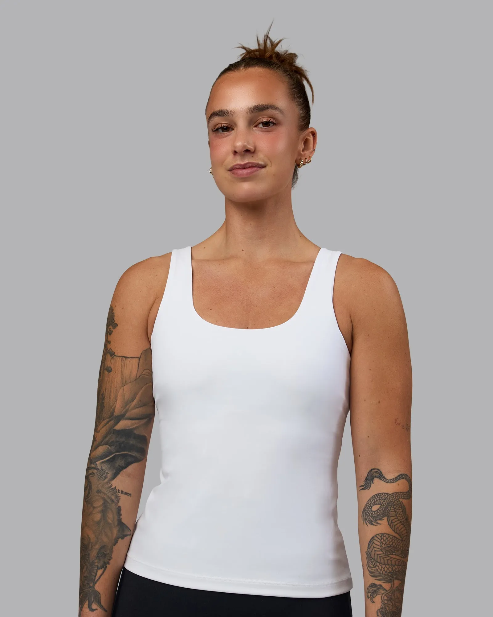 Staple Active Shelf Bra Tank - White