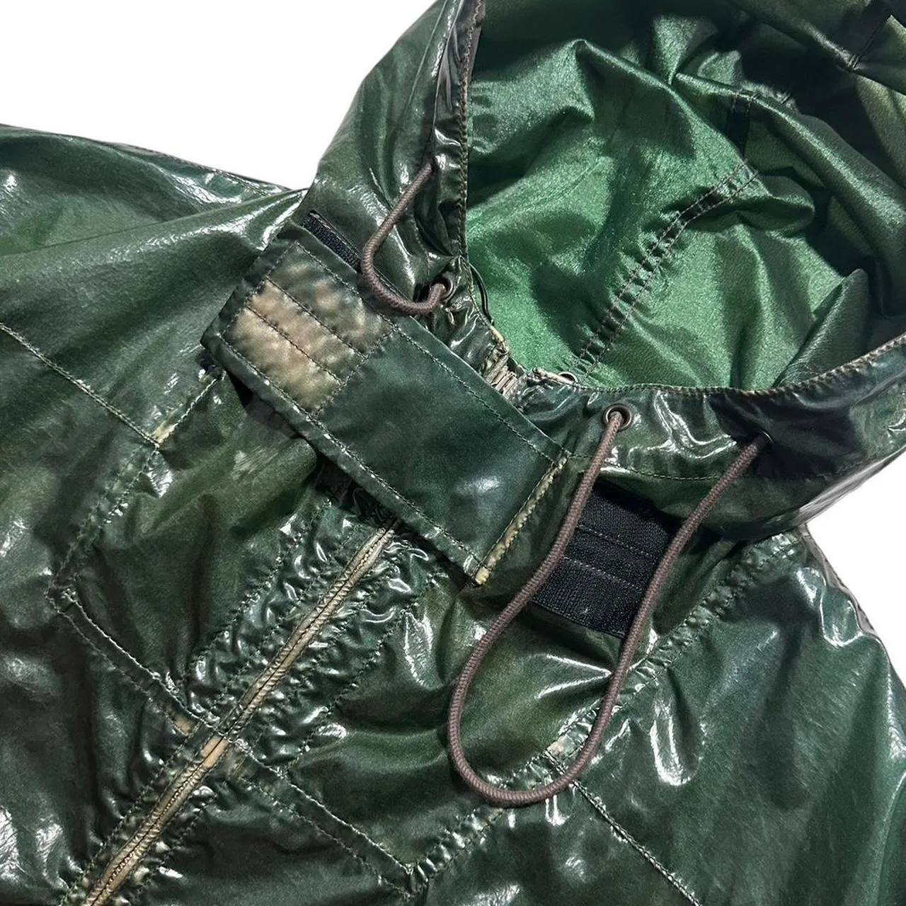 Stone Island 1992 Glazed Silk 'Toffee Wrapper' Jacket