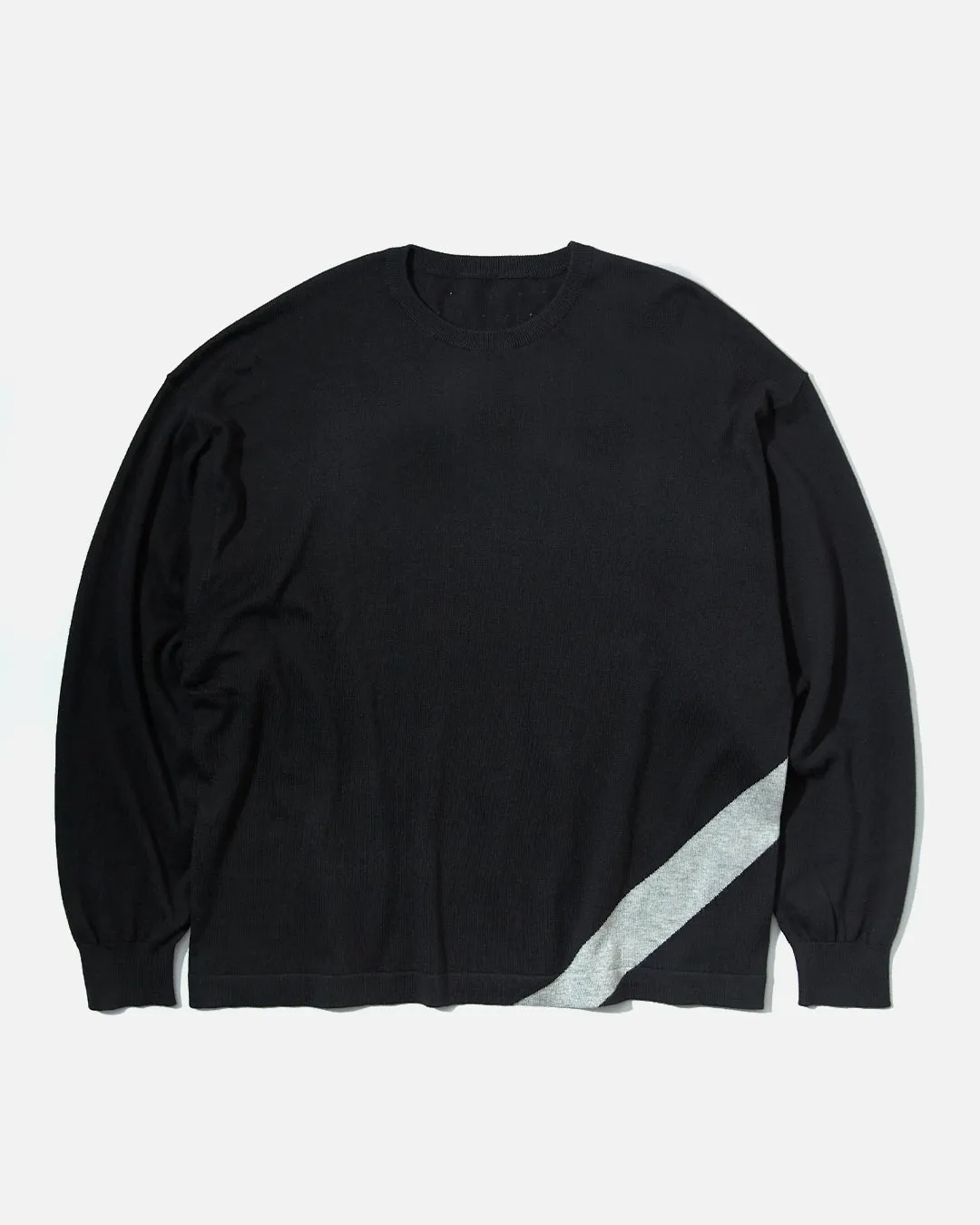 Stroke Knit L/S Tee - Black