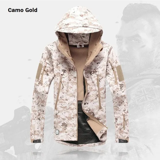 Tactical Camouflage Print Windbreaker