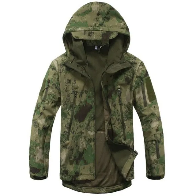 Tactical Camouflage Print Windbreaker