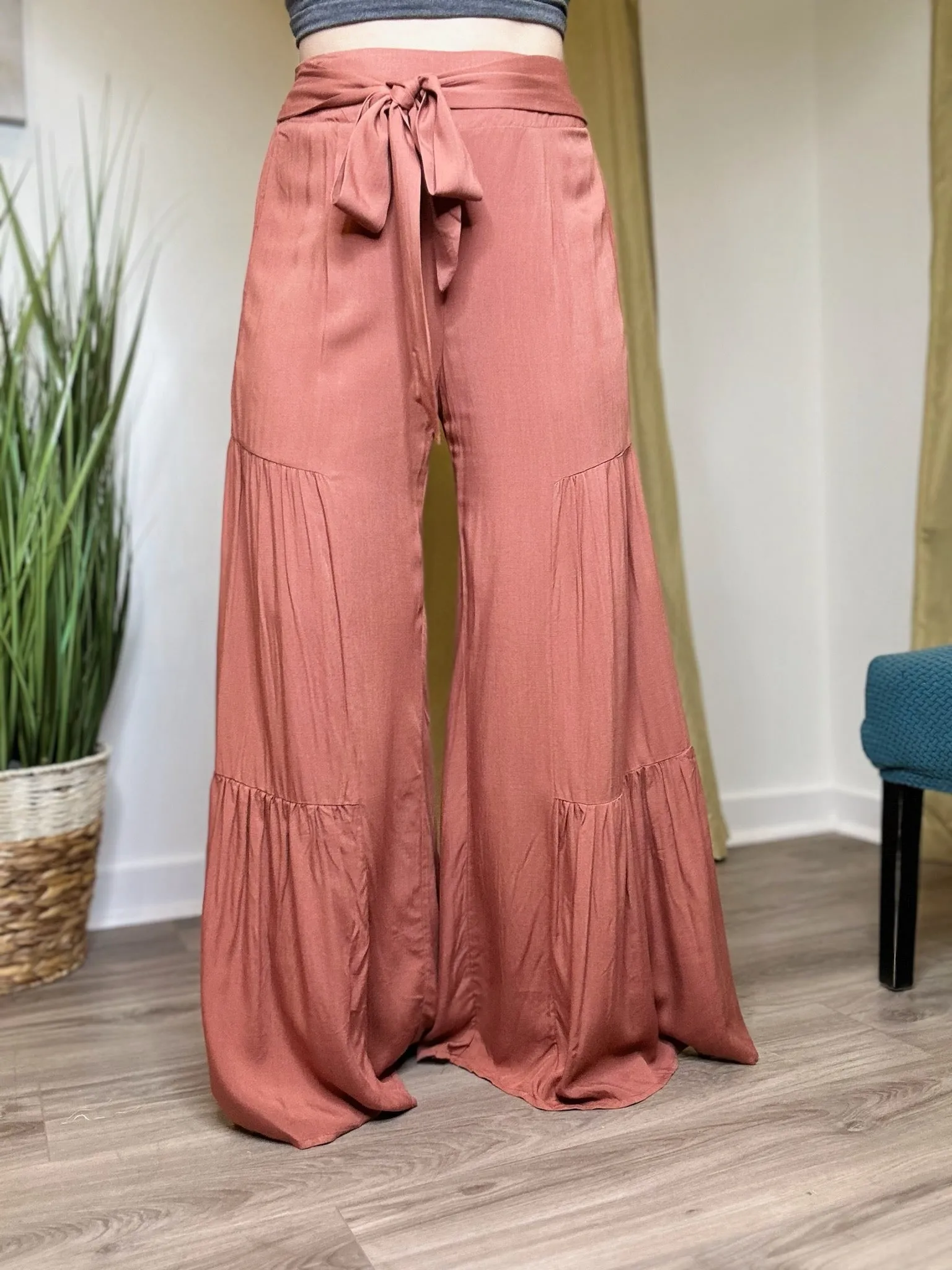 Terracotta Wide Leg Pants