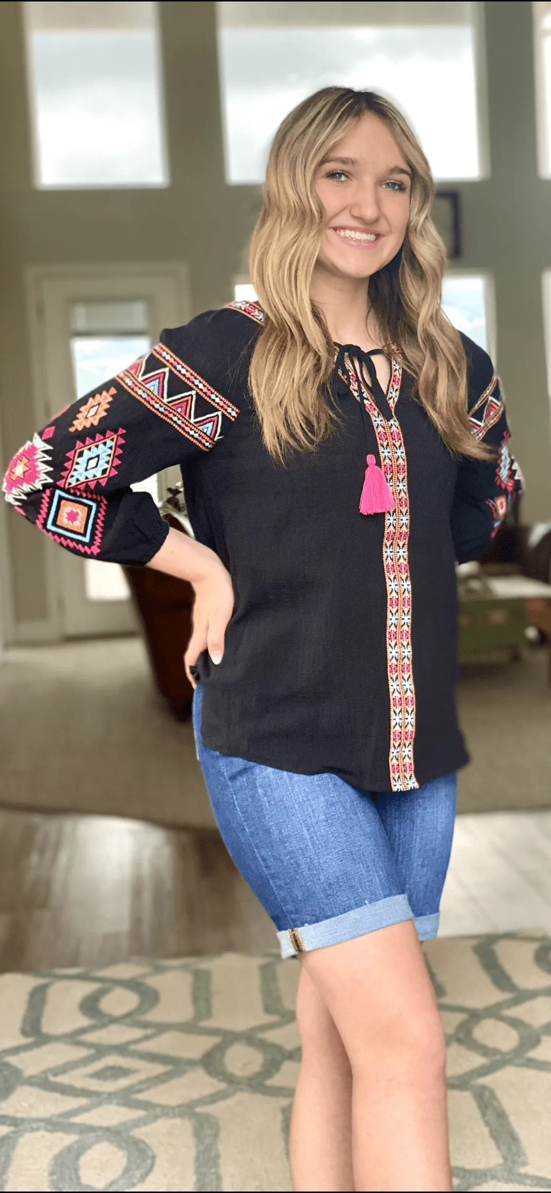 The Fiesta Cinco Embroidered Top