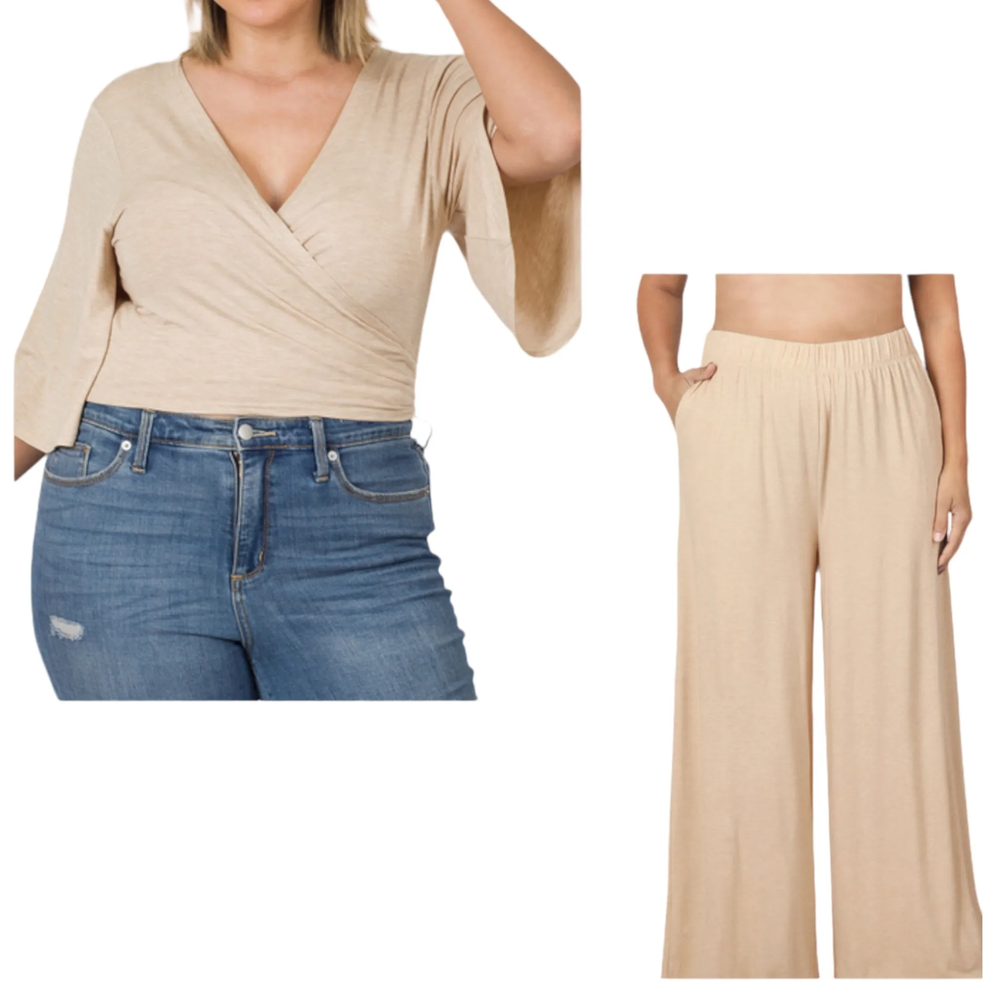 The Jana Wide Leg Pants Set